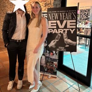 BHLDN Halter Sequin Side-Slit Midi Dress